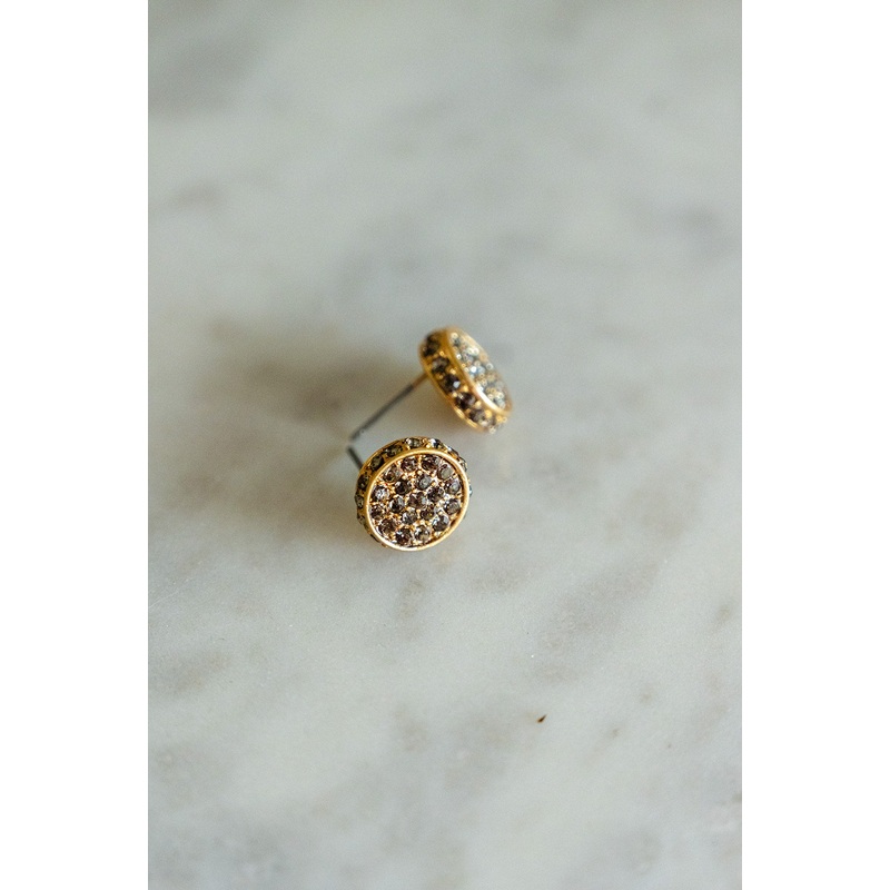 Dedicated Stud Earrings Gold