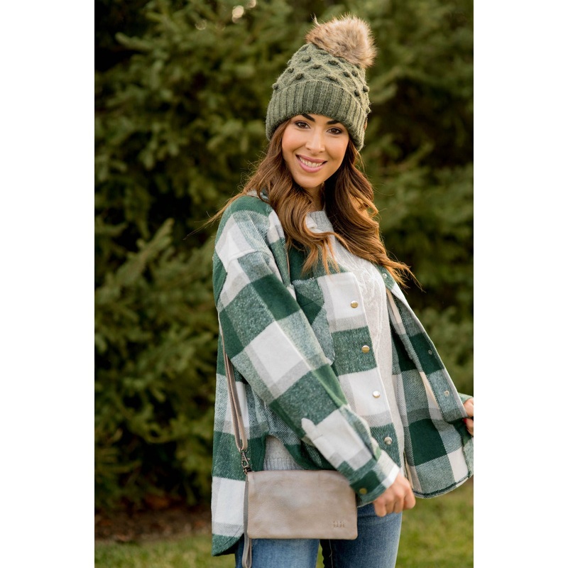 Green Plaid Shacket S