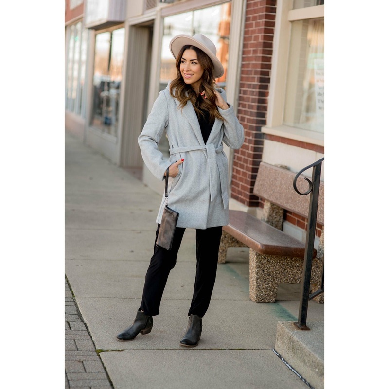 Warm Trench Tie Jacket Cream S