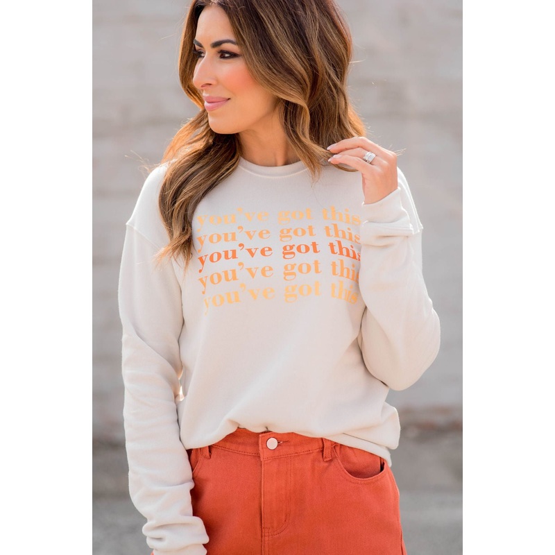 You’ve Got This Cascading Graphic Crewneck S