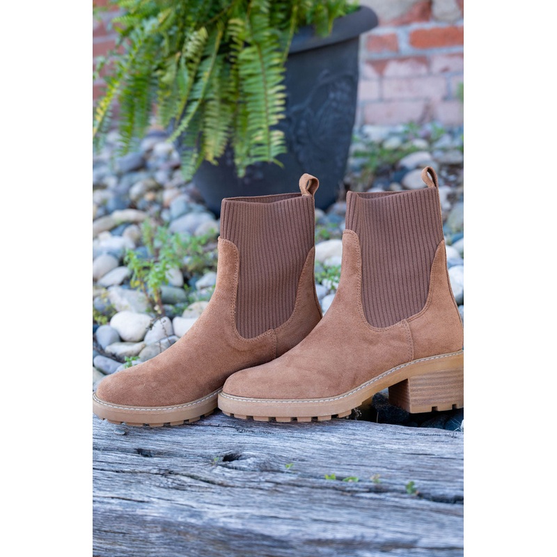 Corky’s Goodness Gracious Tobacco Faux Suede Boots Tobacco 6