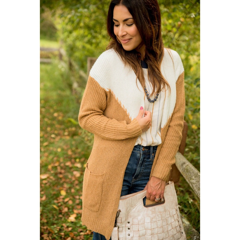 V Cardigan Mustard S