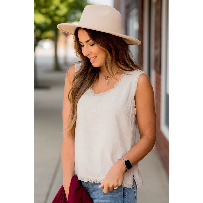 All the Fringe V Tank Navy S