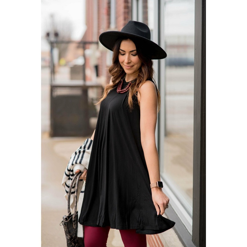 Basic Little Black Tank Dress S