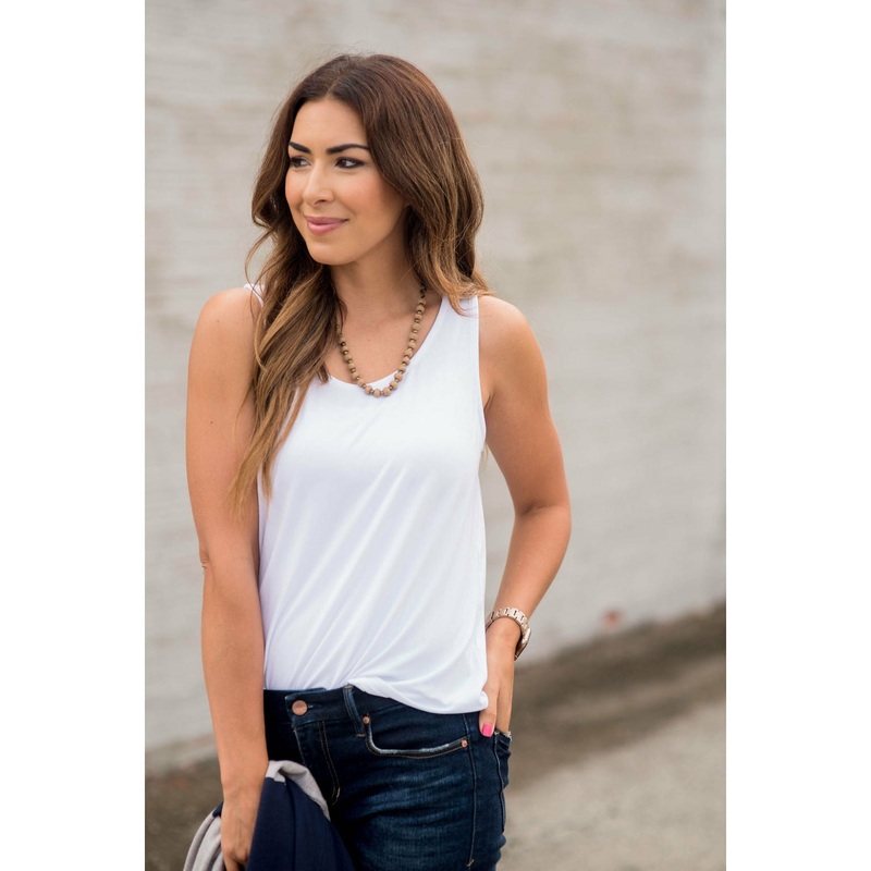 Butter Soft Basic Tank Mustard S