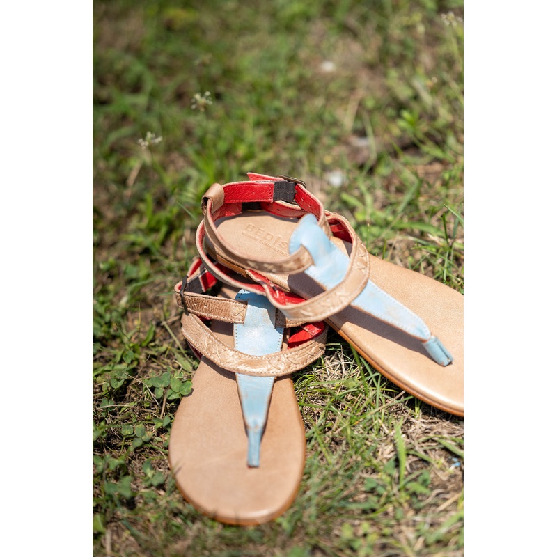 Moon BedStu Sandal Black Rustic 6