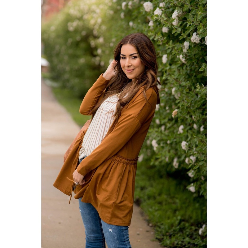Ruffle Bottom Jacket Black S