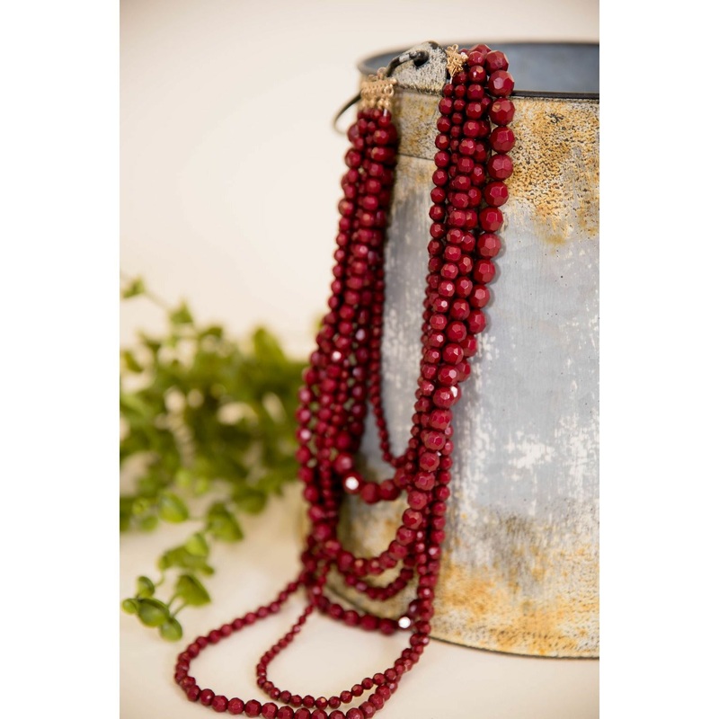 Shine Multi Necklace Royal Blue
