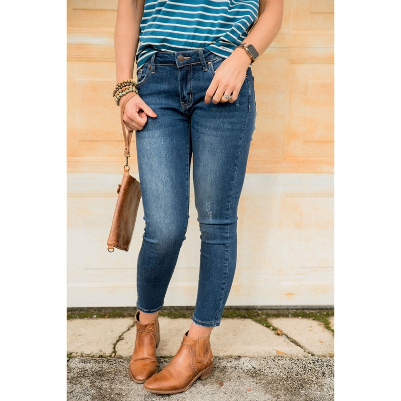 Betsey’s Frayed Bottom Denim Jeggings 25