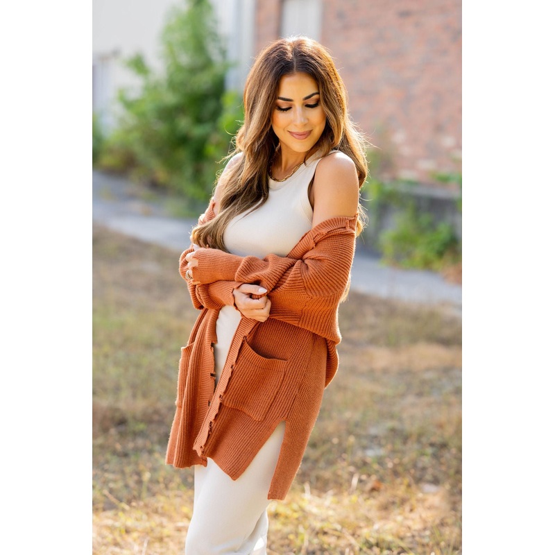Distressed Cardigan S