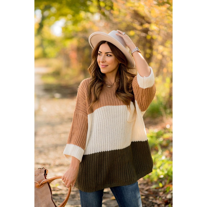 Relaxed Pocket Sweater S Olive