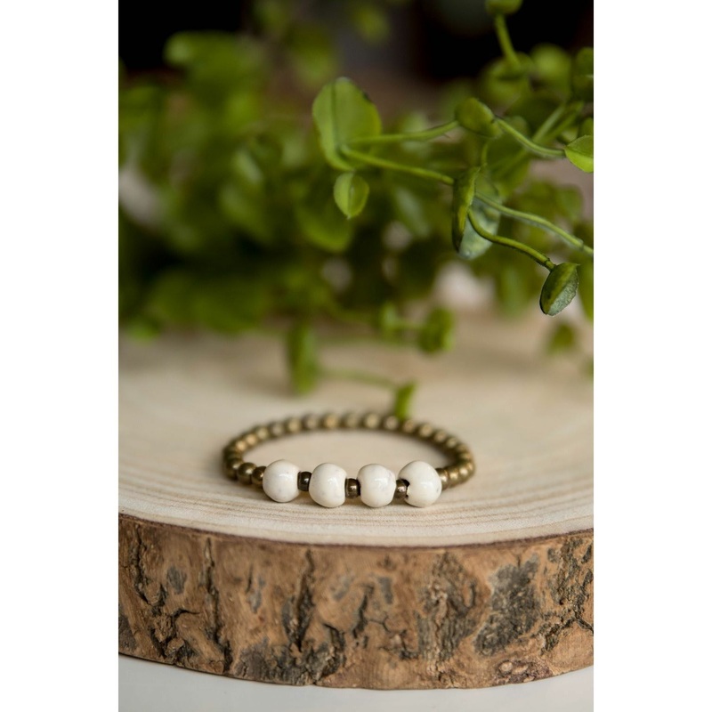 Bel Koz Simple Clay Bracelet Aqua