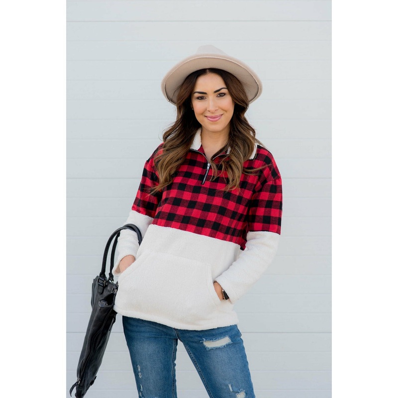 Buffalo Plaid Pullover S
