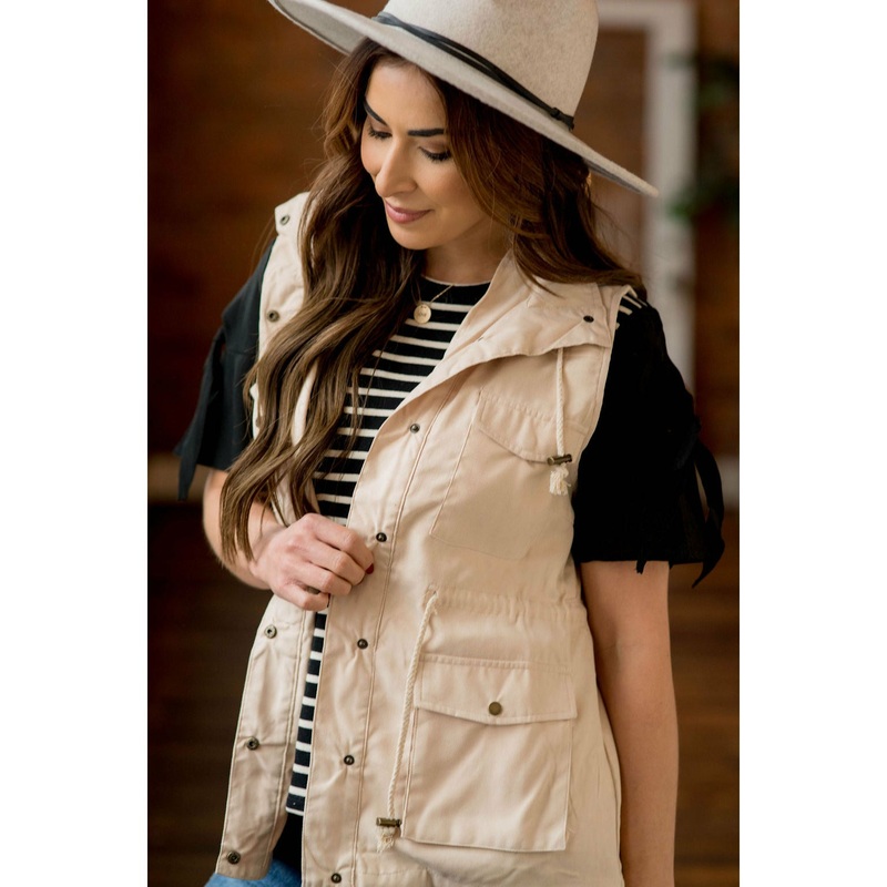 Cream Utility Vest S