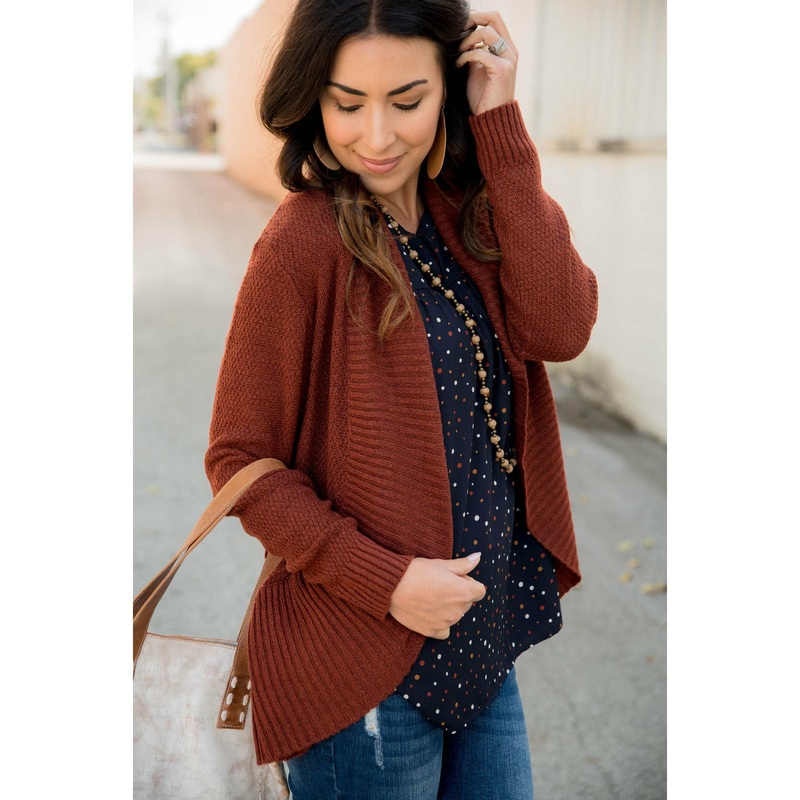 Cocoon Wrap Cardigan Oatmeal S