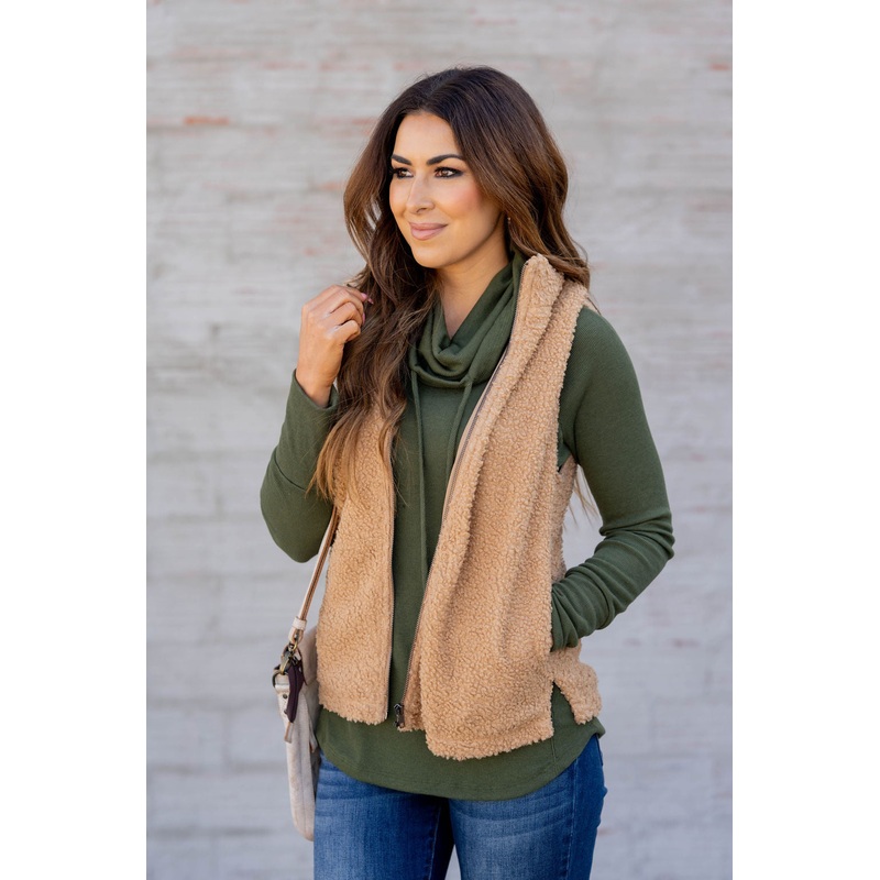 Lightweight Sherpa Vest Blush S