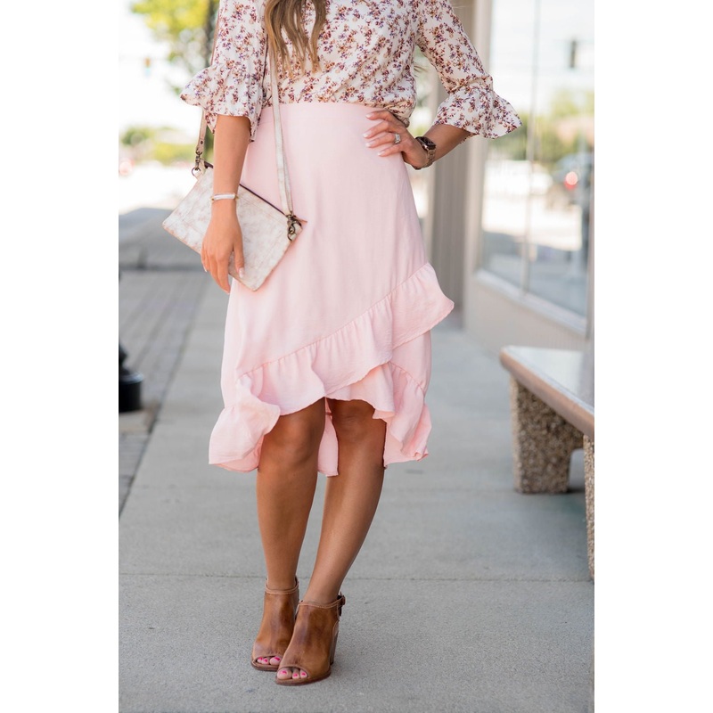 Ruffle Layer Skirt Black S