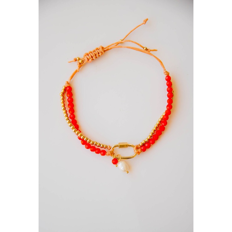 World’s Collide Beaded Bracelet Green