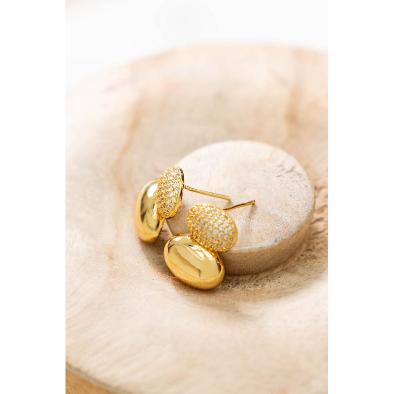 All That Glitters Stud Earrings Gold