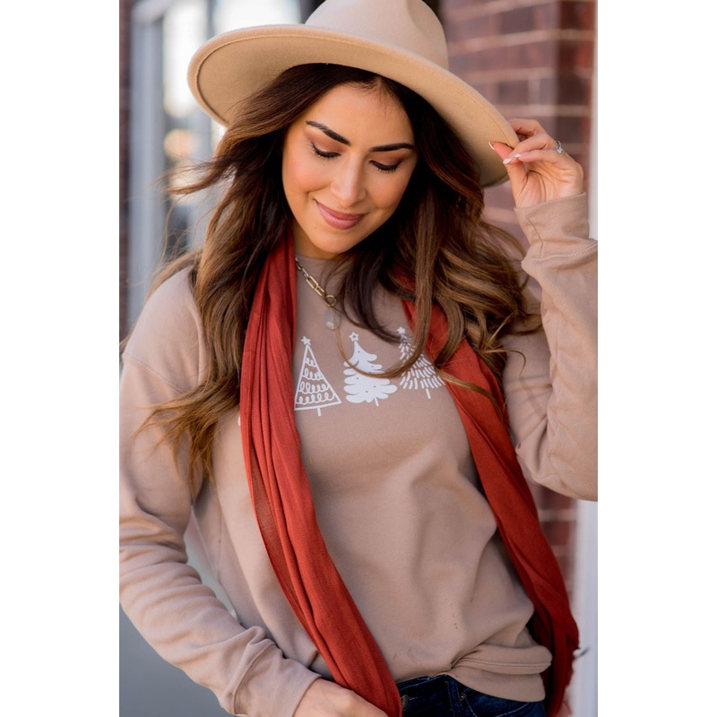 Basic Fringe Scarf Pumpkin
