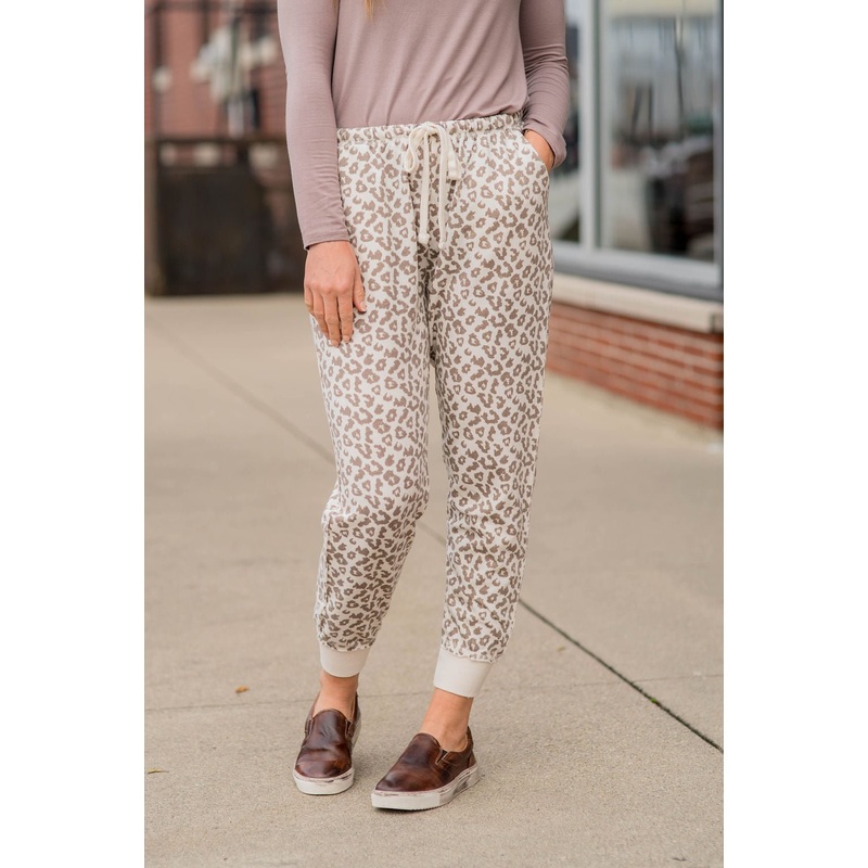 Wild Side Drawstring Joggers S Mocha