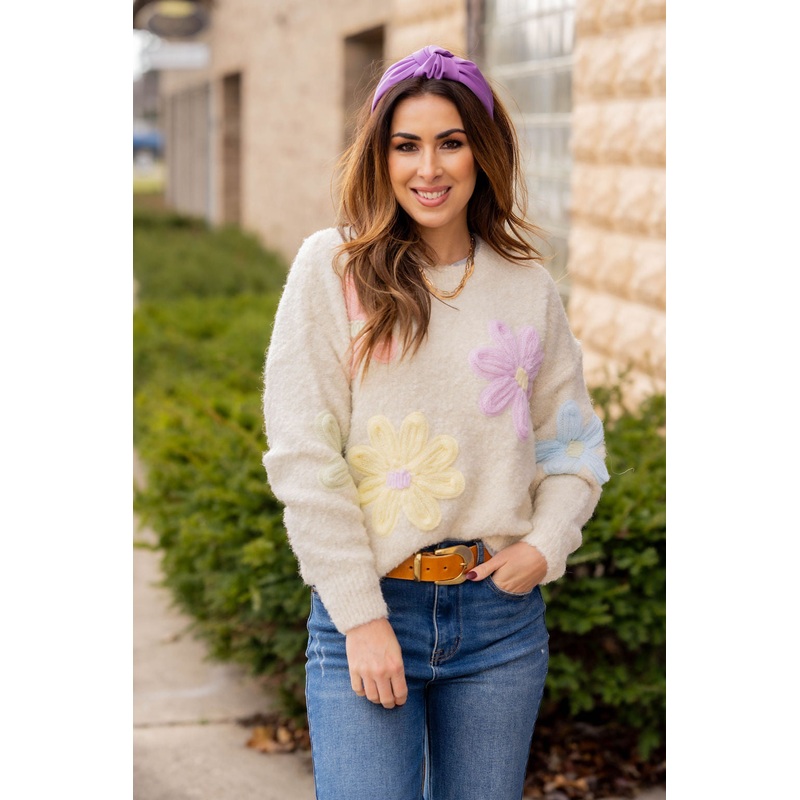 April Showers Sweater Ivory S