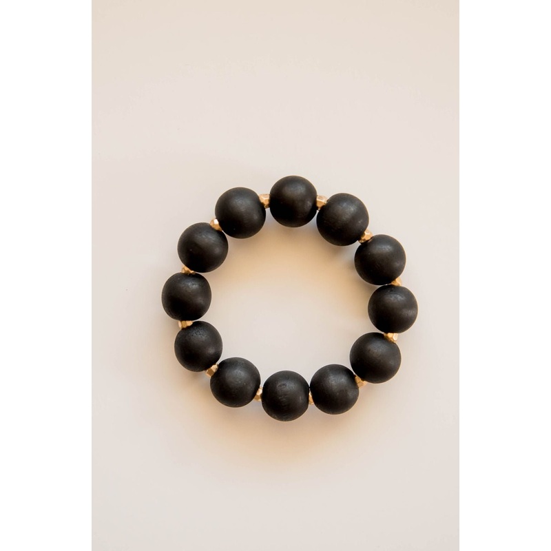 Be Bold Beaded Bracelet Beige