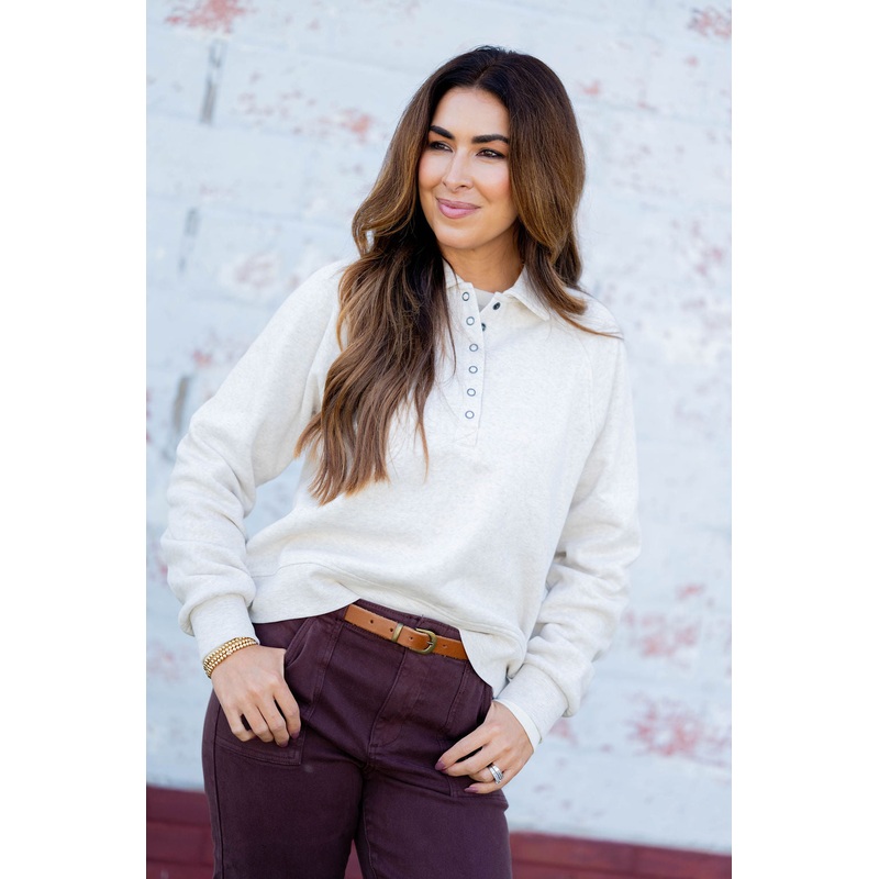 The Meadow Mist Pullover Oatmeal S