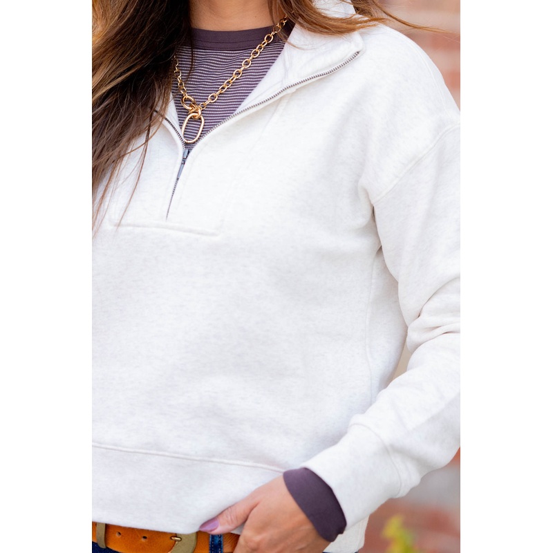The Weekend Escape Pullover Ivory S