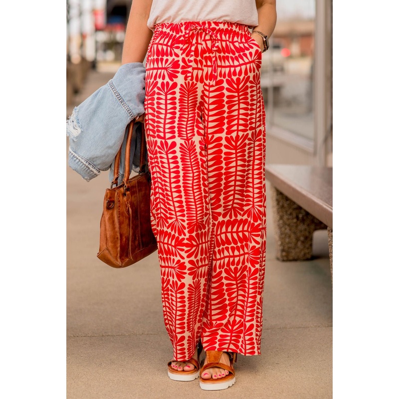 Tropics Drawstring Pants Green S