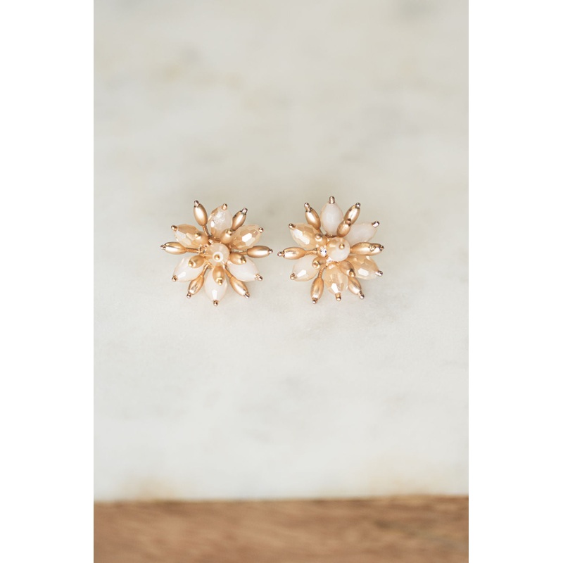 Cactus Lady Stud Earrings Black