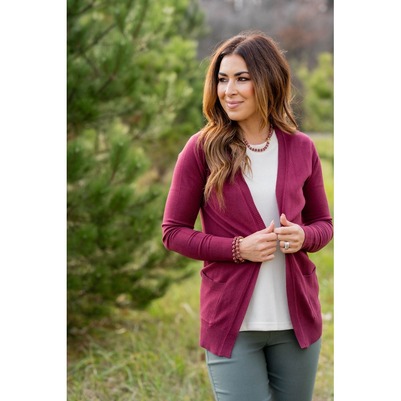 Betsey’s Everyday Two Pocket Cardigan Black S