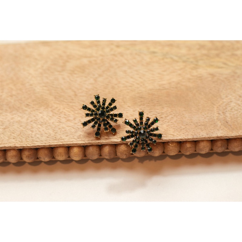 Snowflake Stud Earrings Gold