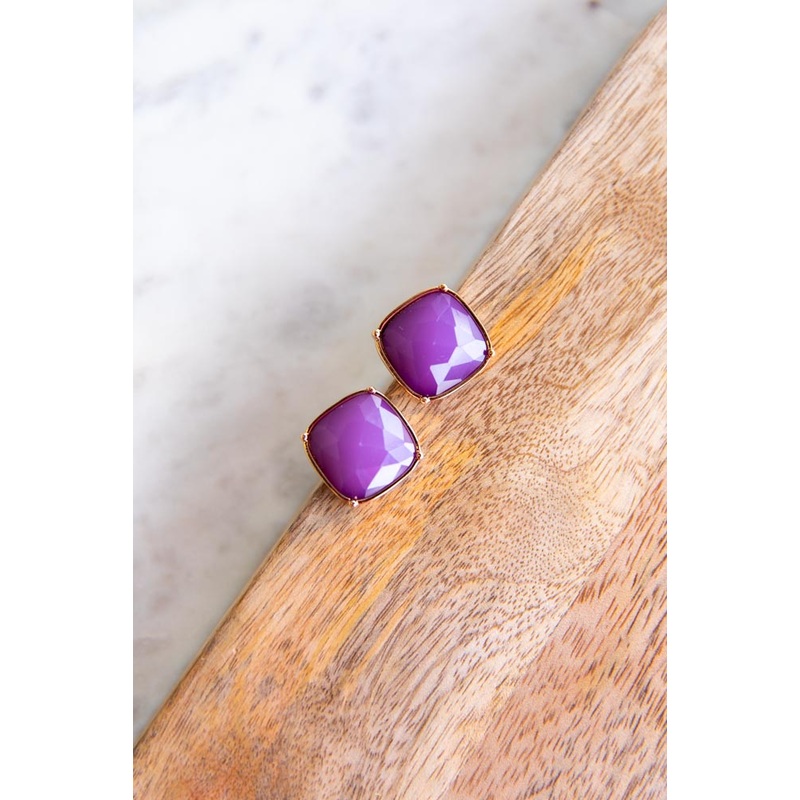 Stone Age Stud Earrings Black
