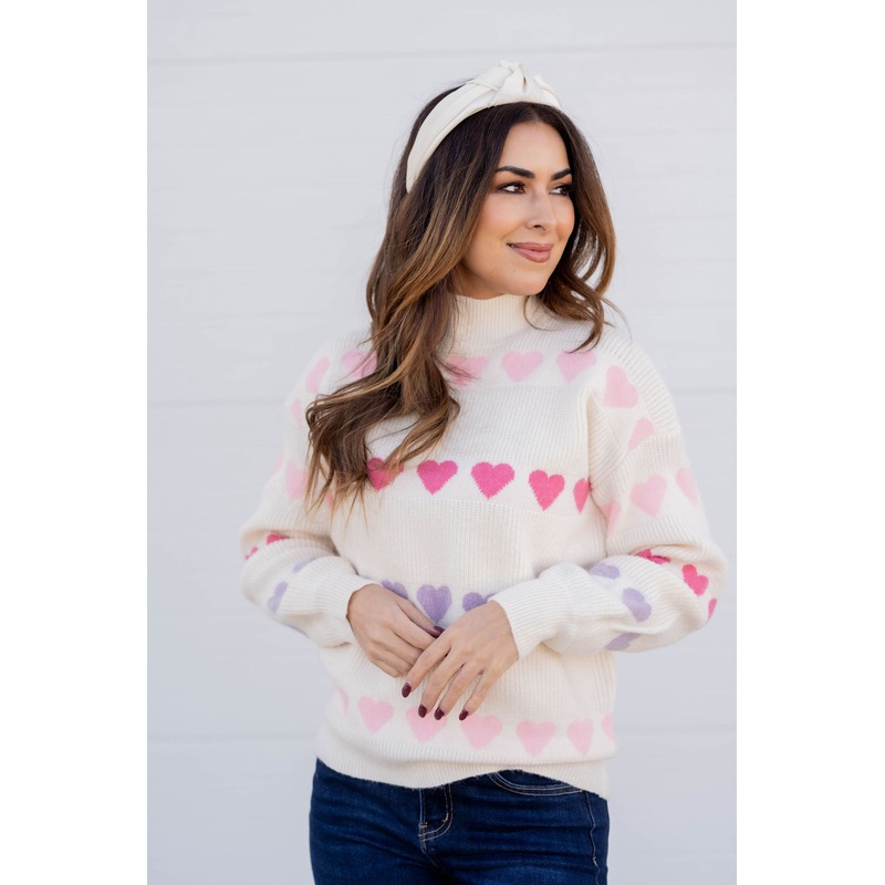 Be Mine Turtleneck Sweater Ivory S
