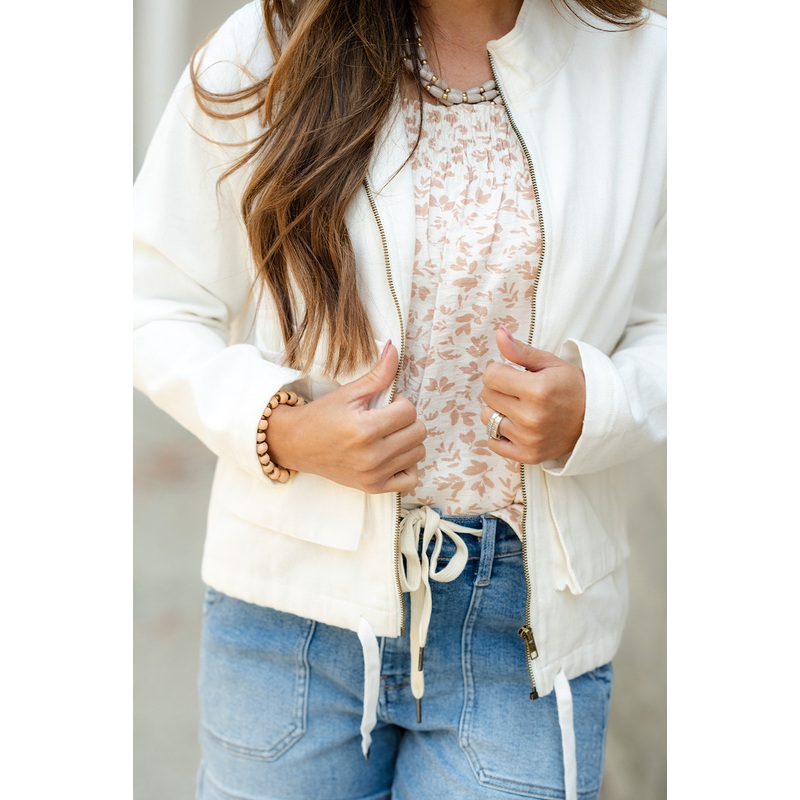 Everyday Two Pocket Jacket White S