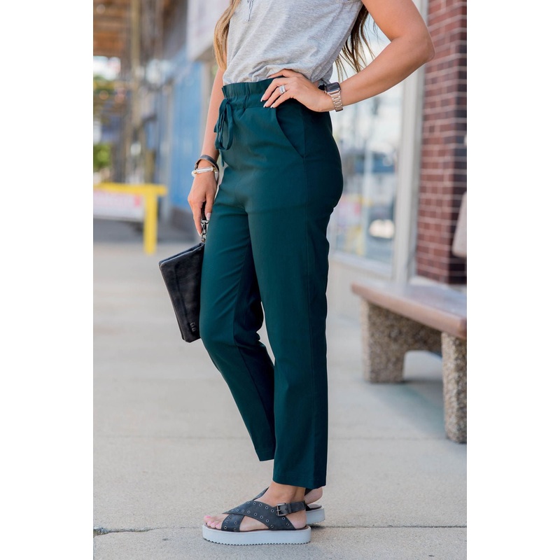Betsey’s Tie Top Pants Black S