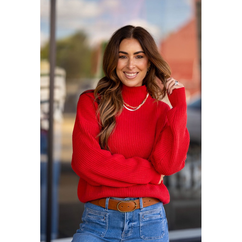 The Mercer Knit Sweater Red S