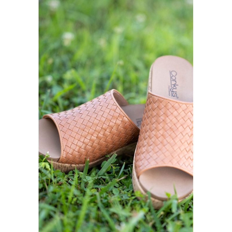 Corky’s Wine And Dine Cognac Wedge Sandals Cognac 6