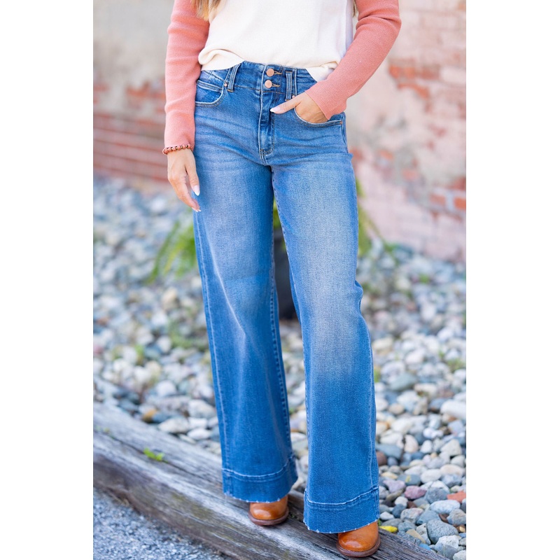 Rose Anne Denim Jeans Dark Wash 25