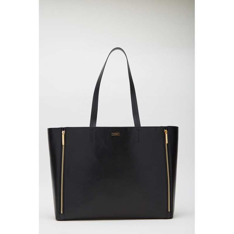 Women’s Leather Shopper Bag Black UNI