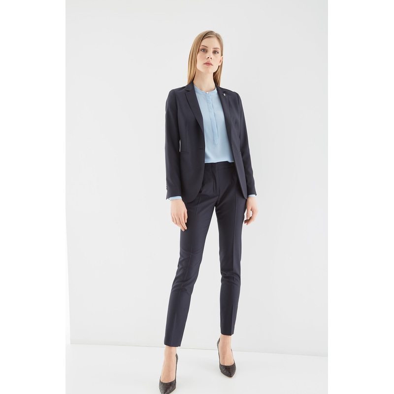 Women’s Plain Classic Suit Dark Blue 34