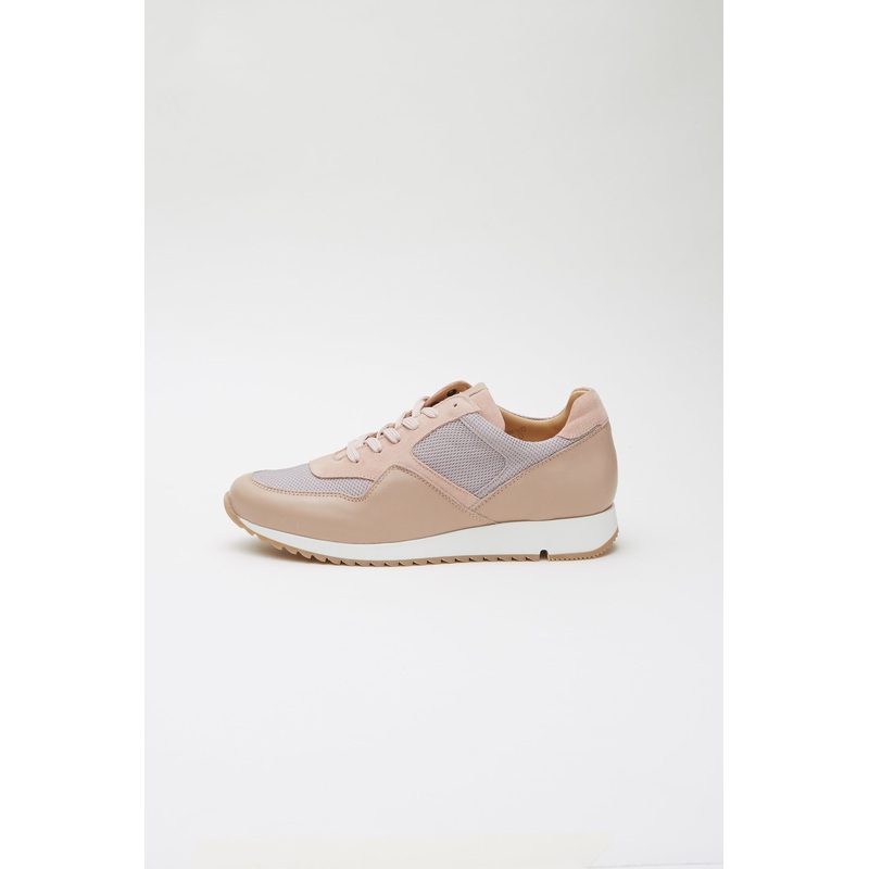 Women’s Suede Leather Trainers Pale Pink 35