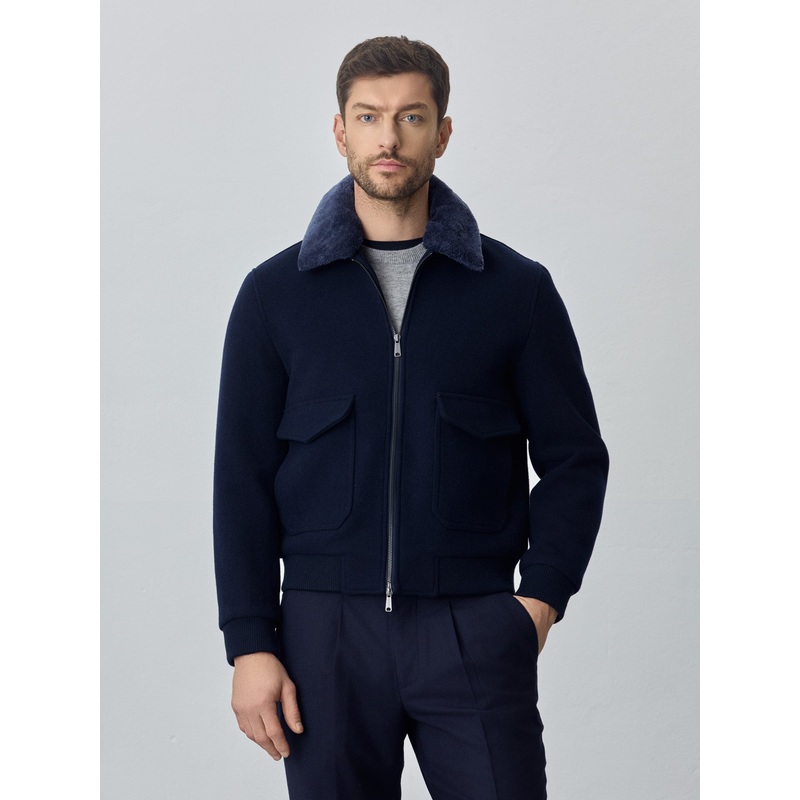 Aviator jacket Dark Blue XS