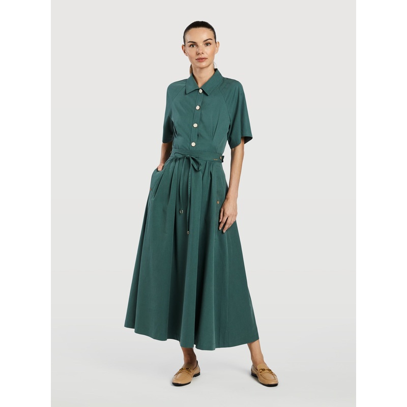 Adjustable Waist Skirt Green 34