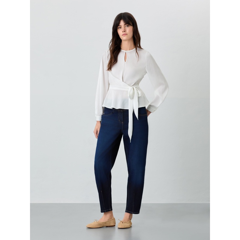 Baloon Denim Jeans Ecru 34