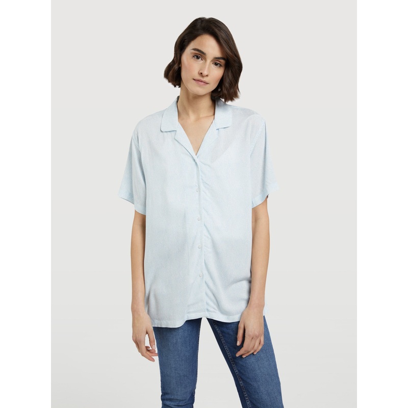 Cuban Shirt Light Blue XS