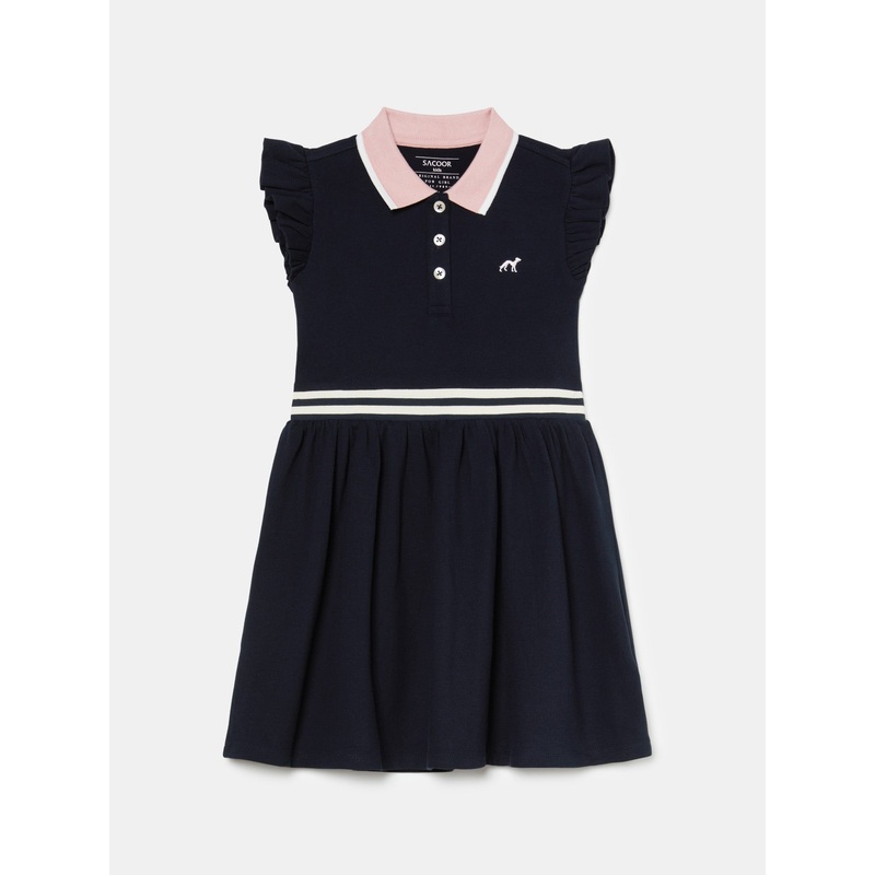 Sacoor Sleeveless Piquet Dress Ecru 2Y