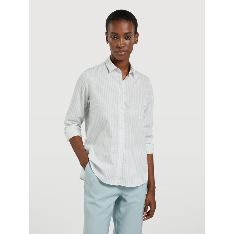 Shirt With Back Detail Light Blue XS