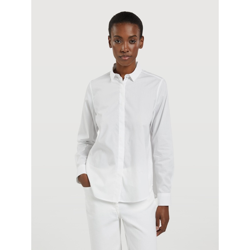 Shirt With Printed Back White XS
